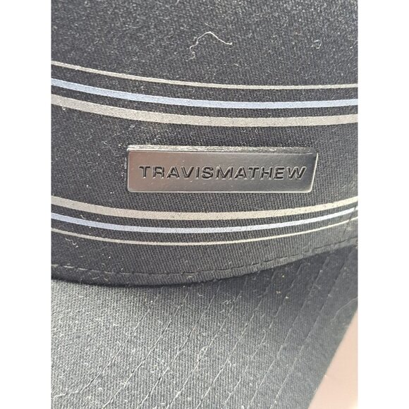 Travis Mathew Flex fit Black Mesh Back Hat S/M Polyester Cotton Spandex Golf - Picture 2 of 7